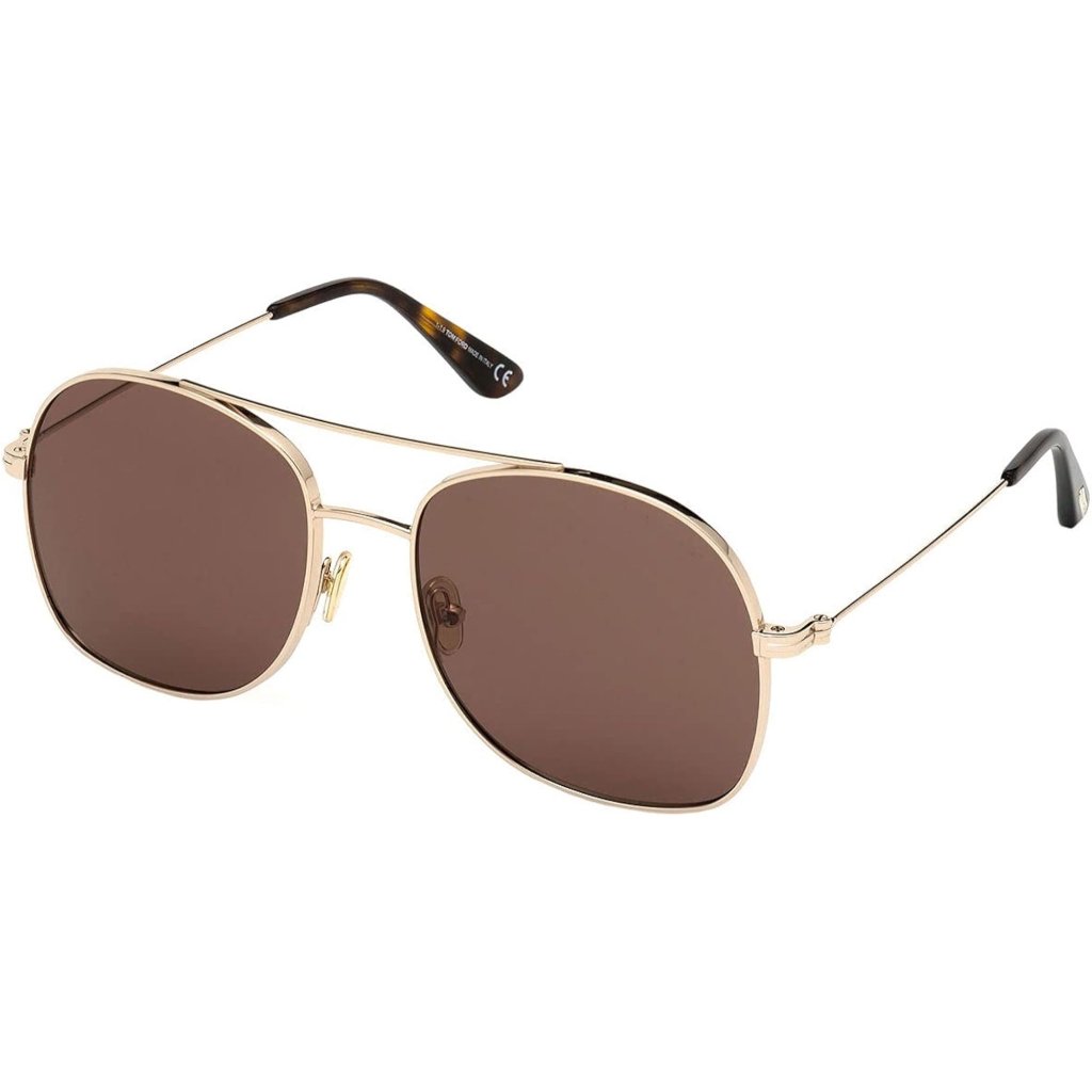 Tom Ford Delilah Ft 0758 Shiny Rose Gold/Brown New
